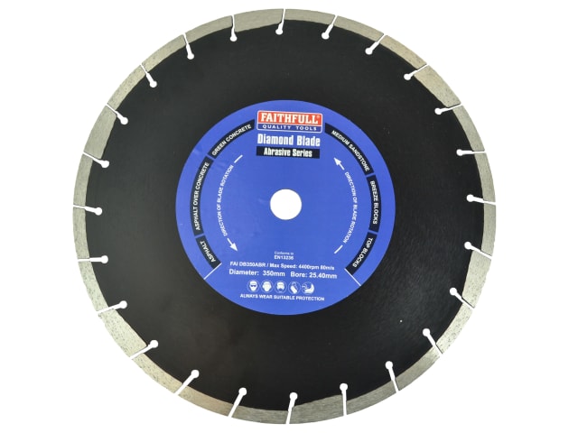 Abrasive Diamond Blade 350 x 25.40mm FAIDB350ABR
