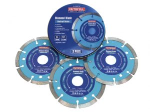 Contract Diamond Blades 115 x 22.2mm (Pack 3) FAIDBSET3C