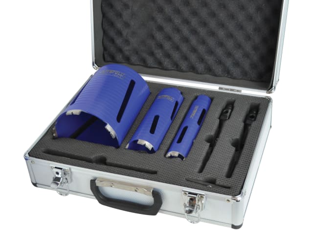 Diamond Core Drill Kit & Case Set of 7 FAIDCKIT7