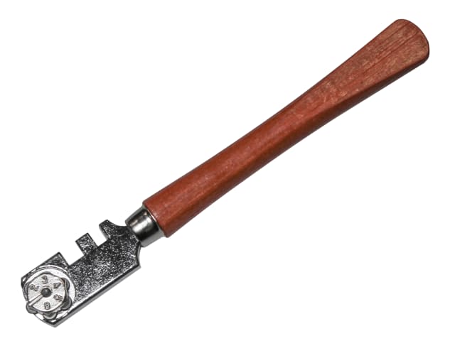 Six Wheel Glasscutter Tungsten Carbide - Wood Handle FAIGCSIX