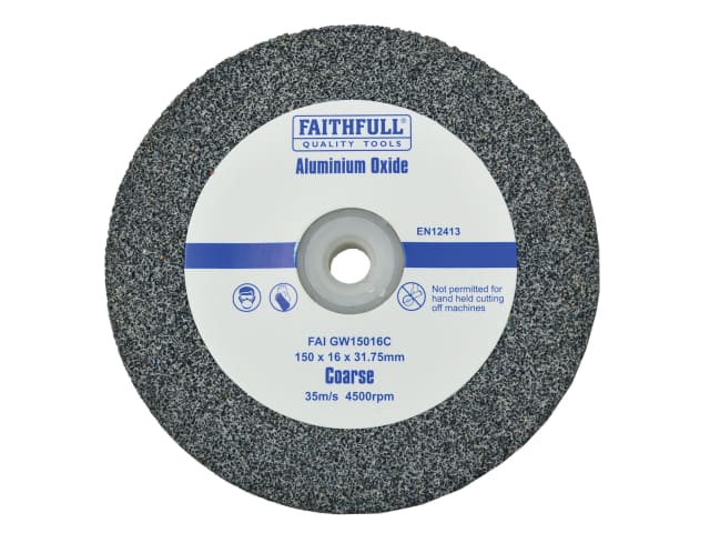General Purpose Grinding Wheel 150 x 16mm Coarse Alox FAIGW15016C