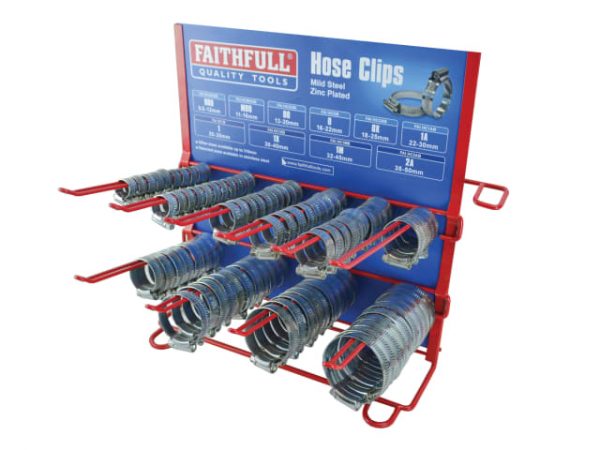 Hoseclip Display C/W Stock 100Pc FAIHCDISP