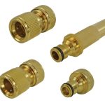 Brass Nozzle & Fittings Kit 4 Piece 12.5mm (1/2in) FAIHOSESET4