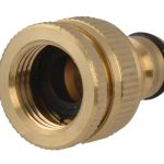 Brass Dual Tap Connector 12.5-19mm (1/2 - 3/4in) FAIHOSETC