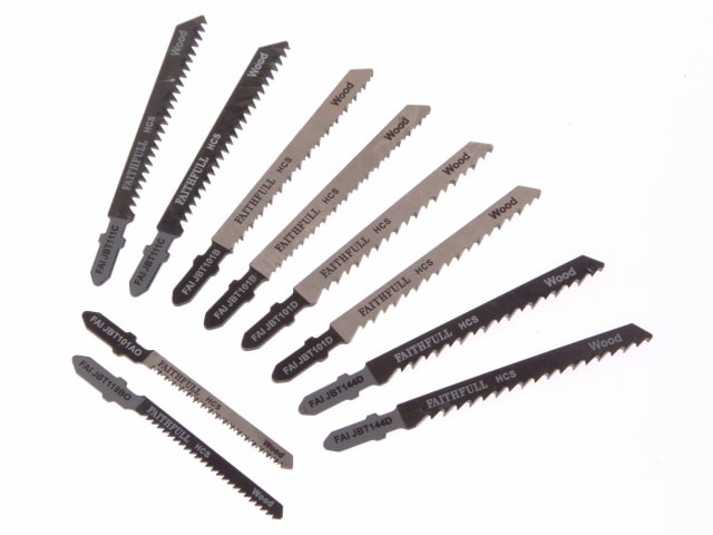 Jigsaw Blade Set of 10 Assorted FAIJBSET10 - Image 2