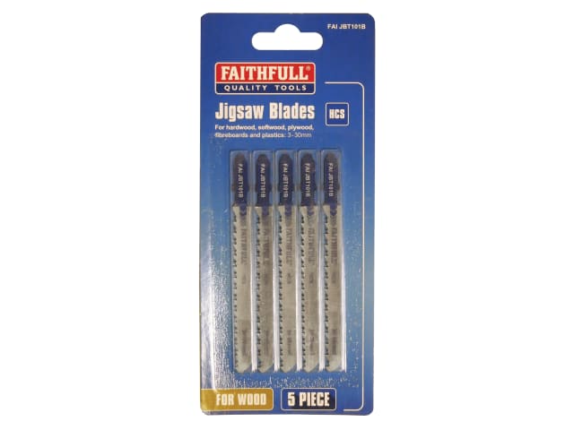 Wood Jigsaw Blades Pack of 5 T101B FAIJBT101B - Image 2