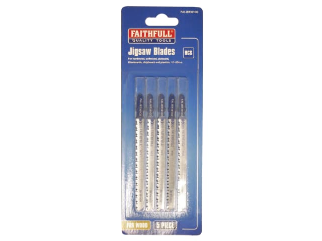 Wood Jigsaw Blades Pack of 5 T301CD FAIJBT301CD - Image 2