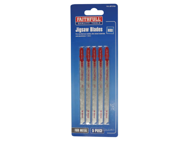 Metal Cutting Jigsaw Blades Pack of 5 T318A FAIJBT318A - Image 2