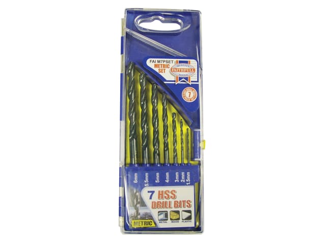 HSS Drill Bit Set of 7 1.5 - 6.0mm FAIM7PSET