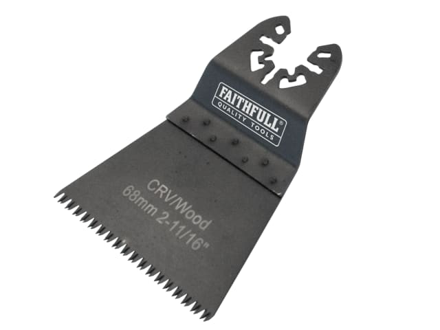 Multi-Function Tool CrV Flush Fast Cut Wood Ground Side Set 68mm FAIMFW68G
