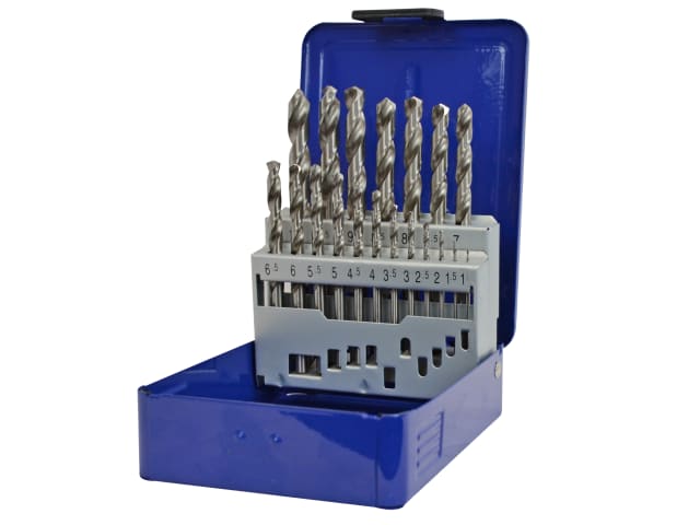 HSS Drill Bit Set of 19 M2 1 - 10mm & Case FAIMSET19PRO - Image 2