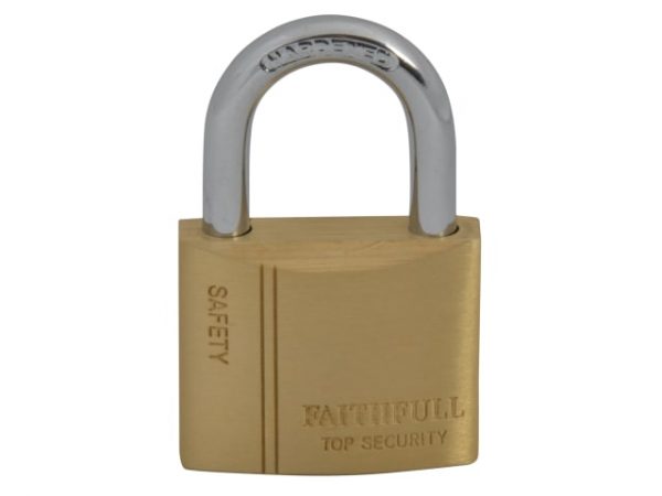 Brass Padlock 40mm 3 Keys FAIPLB40