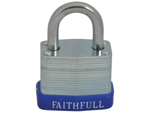 Laminated Steel Padlock 30mm 3 Keys FAIPLLAM30
