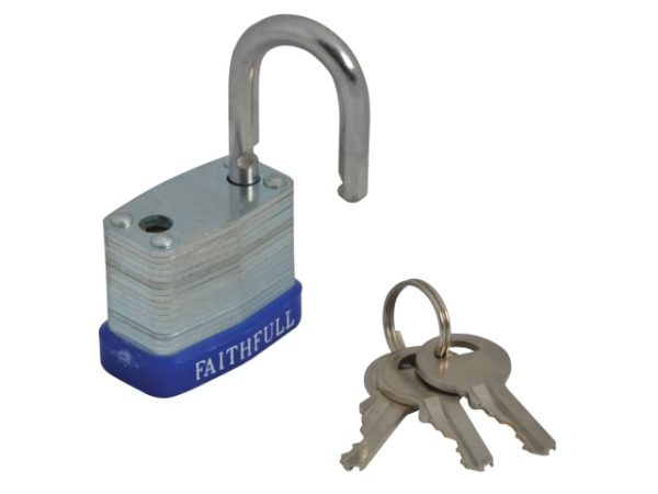 Laminated Steel Padlock 30mm 3 Keys FAIPLLAM30 - Image 5