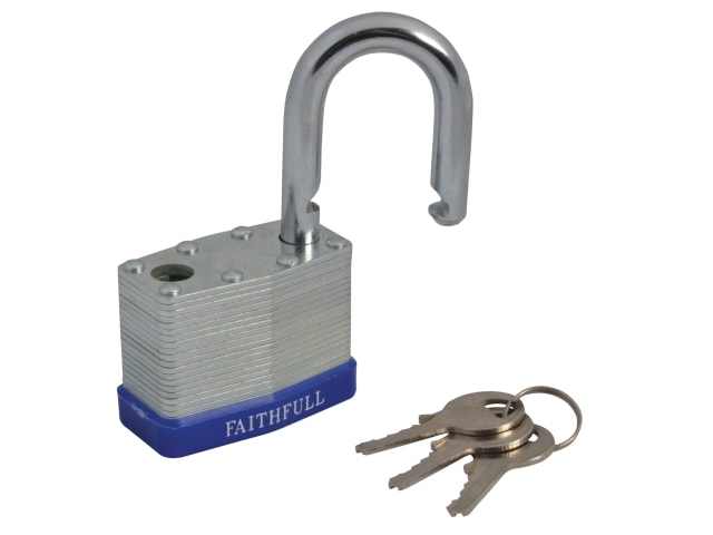 Laminated Steel Padlock 50mm 3 Keys FAIPLLAM50 - Image 4