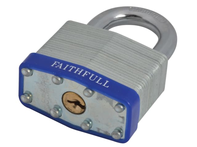 Laminated Steel Padlock 50mm 3 Keys FAIPLLAM50 - Image 2