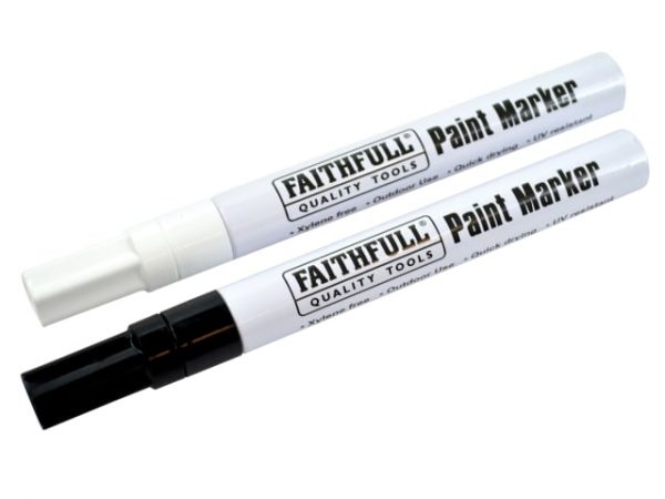 Paint Marker Pen Black & White (Pack 2) FAIPMBLKWHI