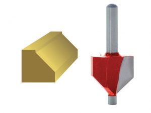 Router Bit TCT 45° Chamfer 1/4in Shank FAIRB81