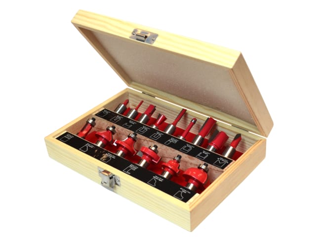 1/2in TCT Router Bit Set - 15 Piece FAIRBS15