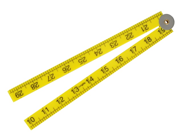 Folding Rule Yellow ABS Plastic 1m / 39in FAIRULEFOLD - Image 2