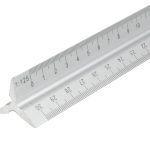 Aluminium Rule 300mm Triangle FAIRULETRI