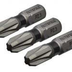 Pozi Impact Screwdriver Bits PZ3 x 25mm (Pack 3) FAISBPZ325IM