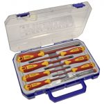 VDE Soft Grip Screwdriver Set (Case) -  8 Piece SL/PZ/PH/Tester FAISDVDESET8