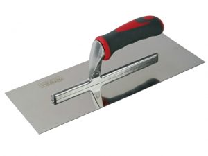 Plasterer's Finishing Trowel Stainless Steel Soft Grip Handle 13 x 5in FAISGTP13SS