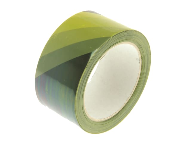 Professional Self-Adhesive Hazard Tape Black/Yellow 50mm x 33m FAITAPEHAZBY