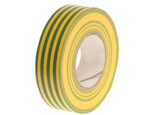 PVC Electricial Tape Green / Yellow 19mm x 20m FAITAPEPVCGY