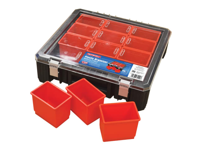 Plastic Organiser 12 Tray 15in FAITBORG15