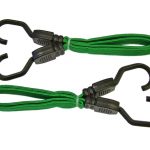 Flat Bungee Cord 60cm (24in) Green 2 Piece FAITDBUNG24