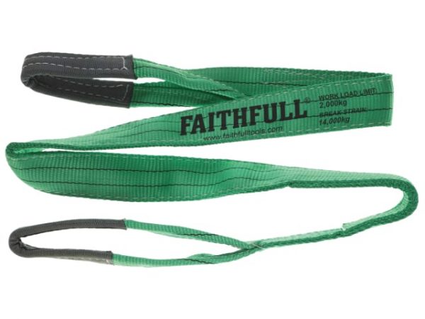 Lifting Sling Green 2 Tonne 60mm x 2m FAITDLS2T2M