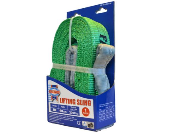 Lifting Sling Green 2 Tonne 60mm x 3m FAITDLS2T3M