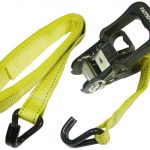 Ratchet Tie-Downs J-Hook 5m x 32mm Breaking Strain 1320kg/daN 2 Piece FAITDRAT51JH