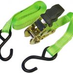 Ratchet Tie-Downs S-Hook 5m x 25mm Breaking Strain 600kg/daN 2 Piece FAITDRAT51SH
