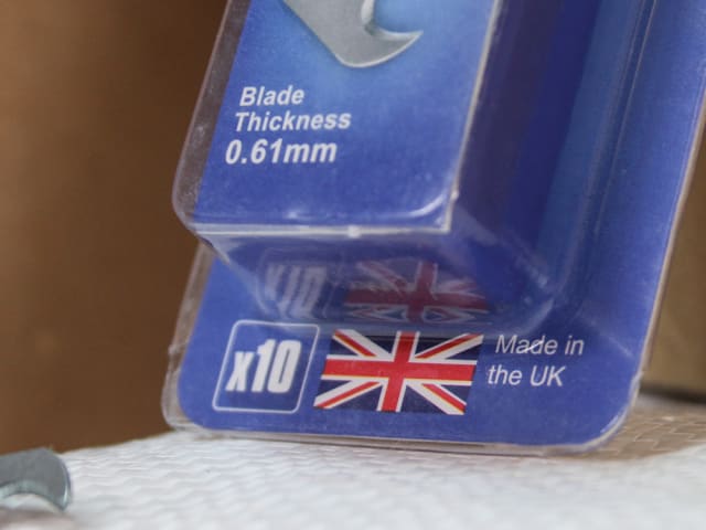 Heavy-Duty Hooked Trimming Knife Blades (Pack 10) FAITKB10UKH - Image 2