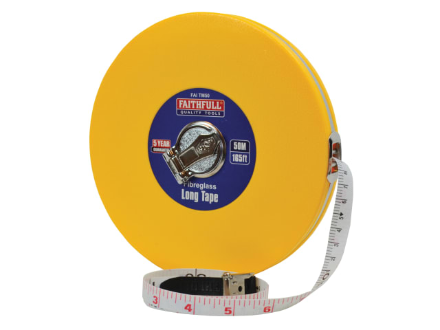 Closed ABS Fibreglass Long Tape 50m/165ft (Width 13mm) FAITM50