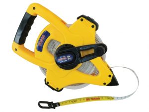 Geared Fibreglass Tape 50m/165ft (Width 15mm) FAITMFG50