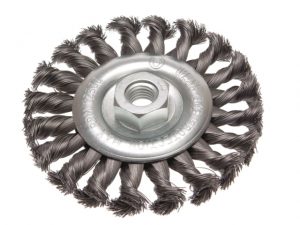 Circular Wire Brush 115 x 12mm M14x2 Bore 0.35mm Wire FAIWBCT115