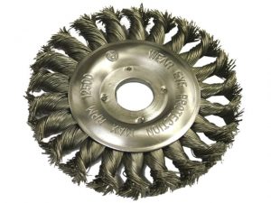 Circular Wire Brush 125 x 12mm 22.2mm Bore 0.50mm Wire FAIWBCT125
