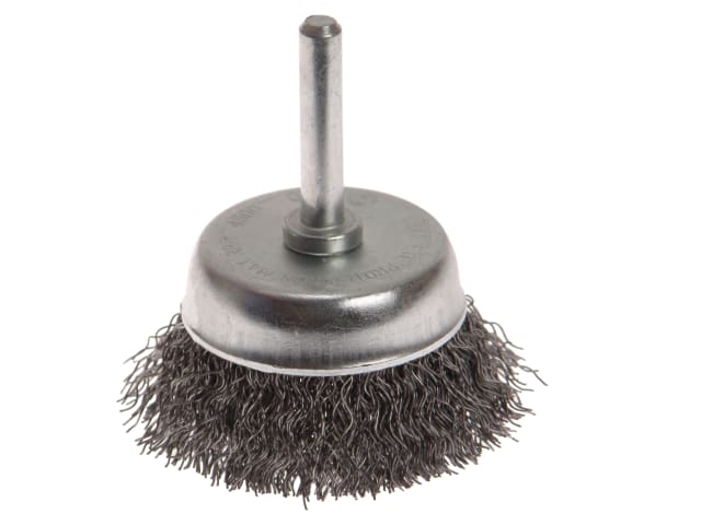 Wire Cup Brush 50mm x 6mm Shank - 0.30mm Wire FAIWBS50