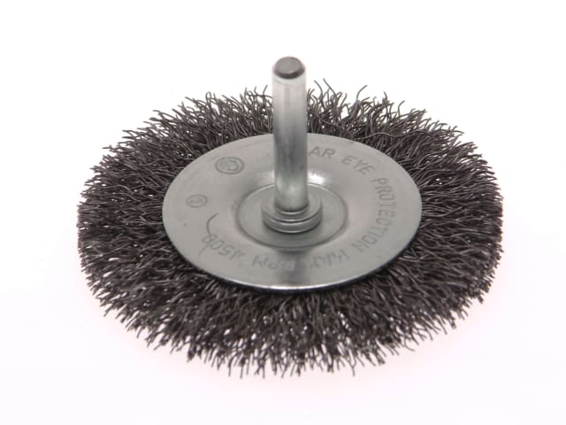 Wire Brush 75mm x 6mm Shank - 0.30 Wire FAIWBS75C