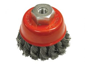 Wire Cup Brush Twist Knot 65mm M14x2 -  0.50mm Steel Wire FAIWBT65