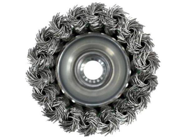 Wire Cup Brush Twist Knot 65mm M14x2 -  0.50mm Stainless Steel Wire FAIWBT65S - Image 2