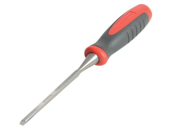 Bevel Edge Chisel Red Soft Grip 6mm (1/4in) FAIWCR6
