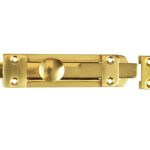 Heavy-Duty Door Bolt - Brass 150mm (6in) FGEDBLTHVBR6