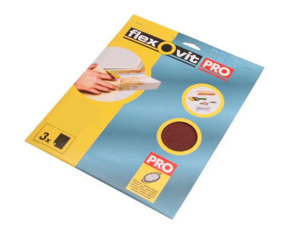 Aluminium Oxide Sanding Sheets 230 x 280mm Medium 80G (3) FLV26312