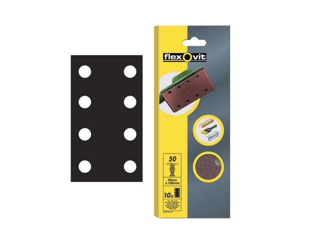 1/3 Sanding Sheets Perforated Coarse 50 Grit (Pack 10) FLV26330