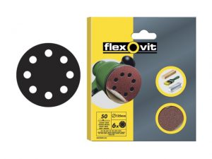 Hook & Loop Sanding Discs 125mm Extra Fine 240G (Pack 6) FLV89891